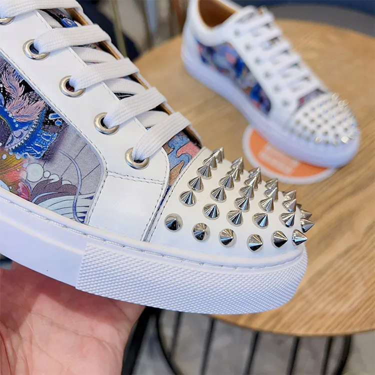 ALISANDRO MOQUEN TRENDZA CASUAL SNEAKER WITH RIVET