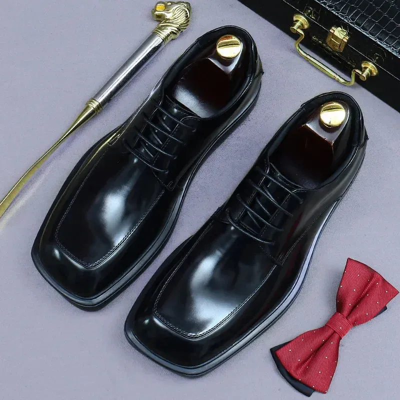 Square Toe Elegant Dress Shoes